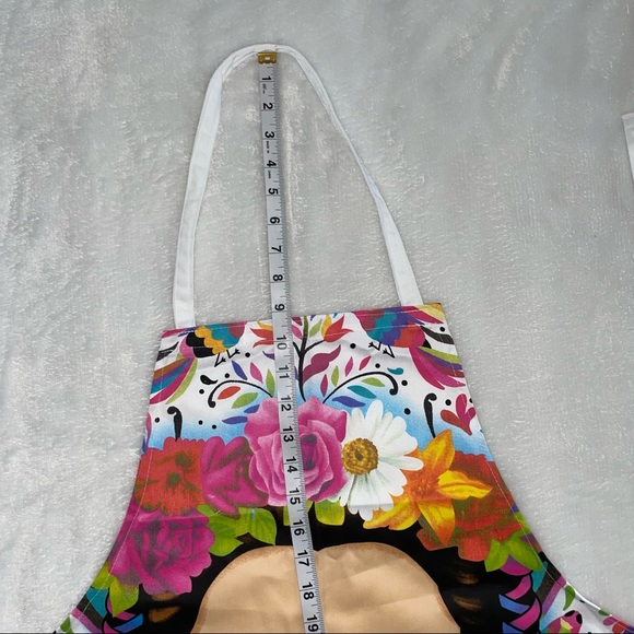 Frida Khalo Kitchen Apron Fridita Mandil Playful handmade Adult Pockets garment* - Picture 9 of 10
